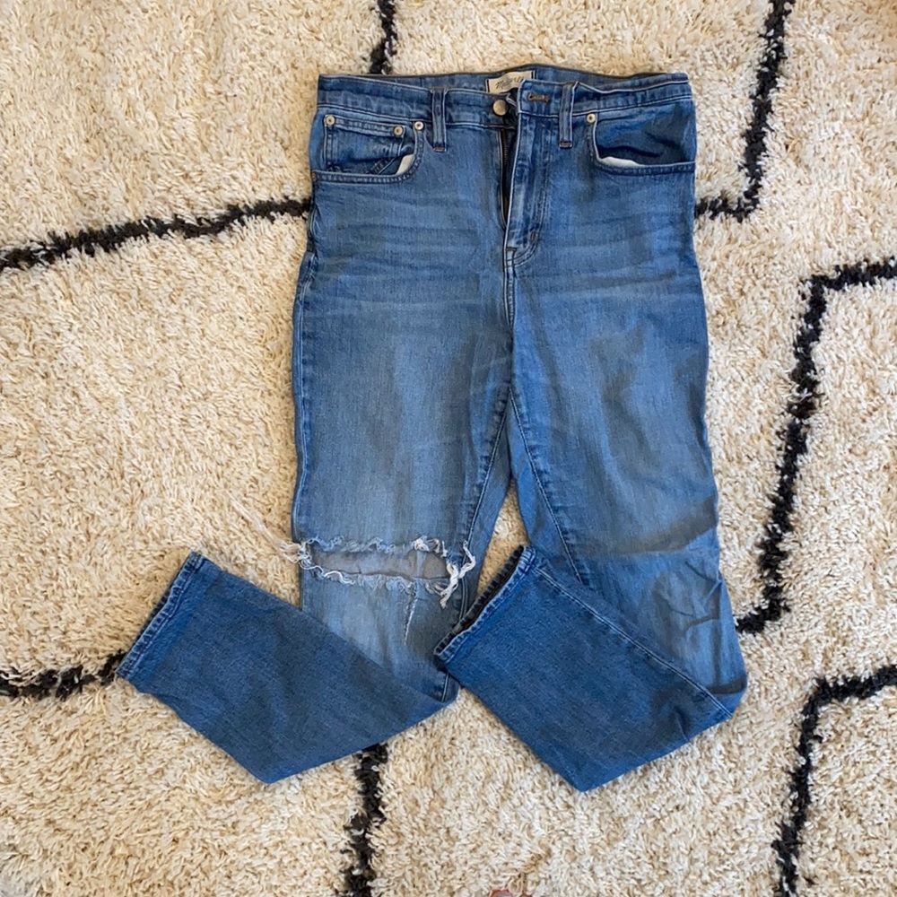 Madewell high rise slim boy jean